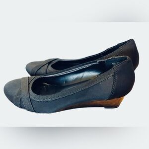 EAST5th SASH DRESS SHOES CASUAL WEDGE WOMEN OFFICE STYLE BLACK COLOR SIZE 61/2 M